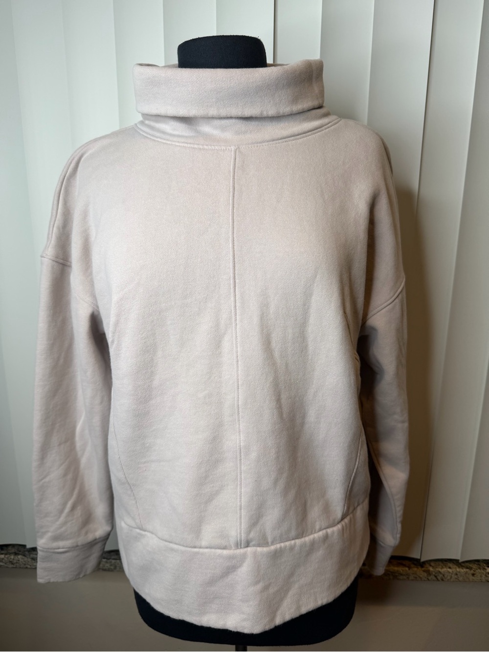 Apana Cream Cowl Neck Pullover Sweater Size Large